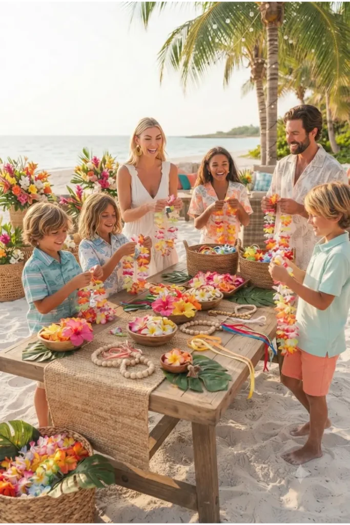 Set Up a DIY Lei-Making Station