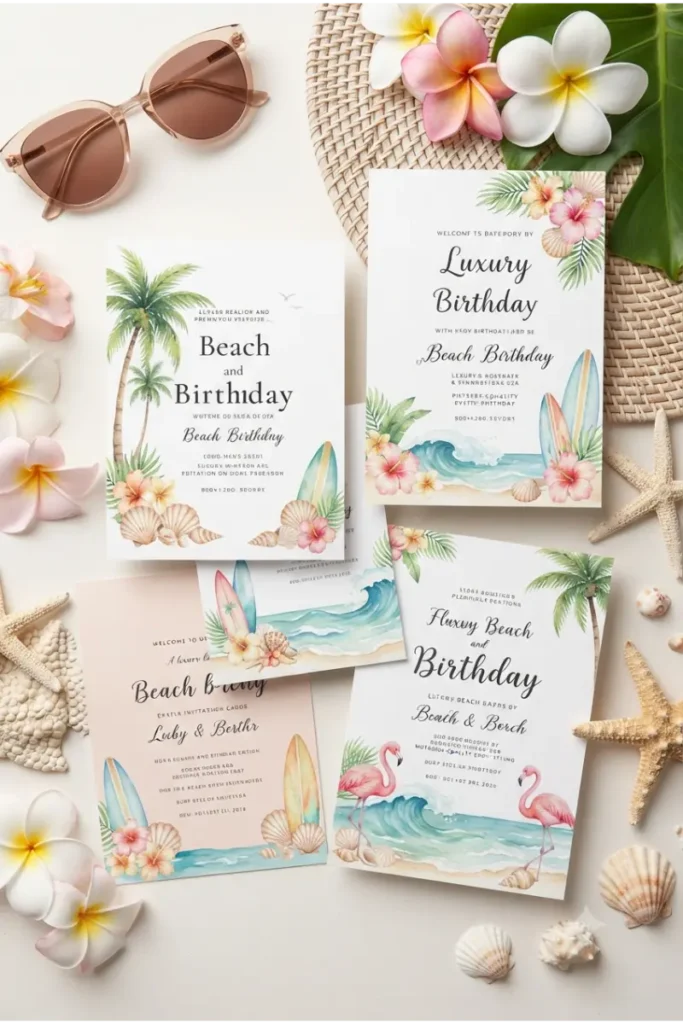 Create a Beach-Themed Invitation