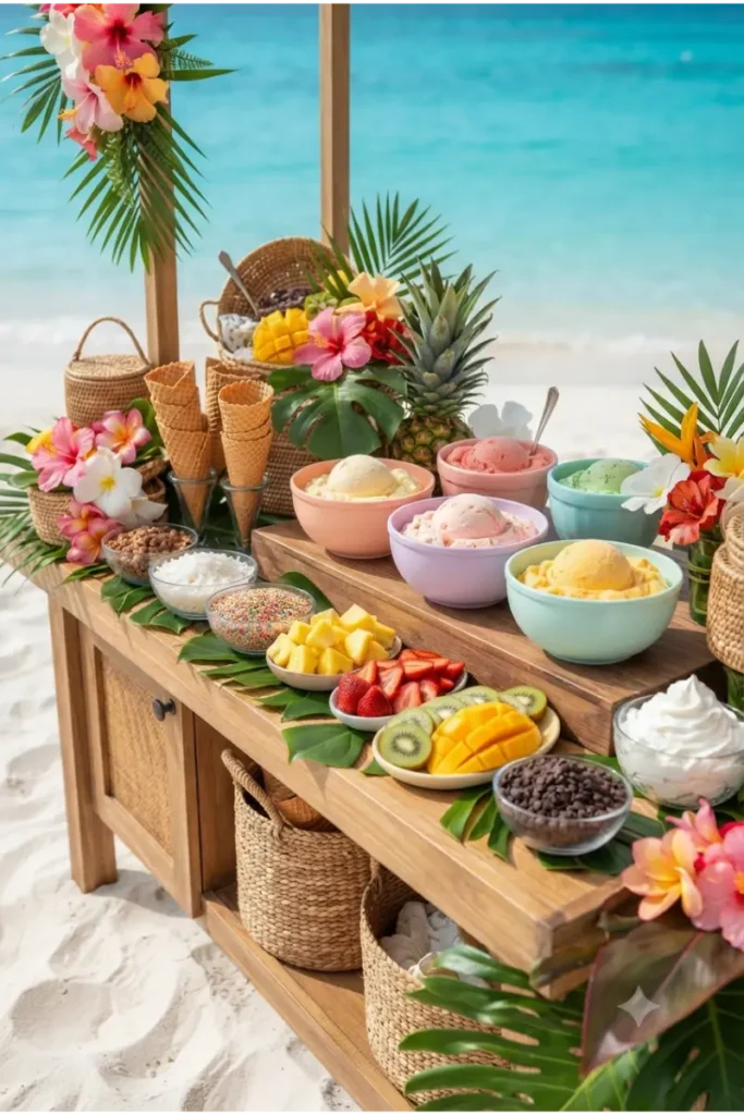 Create a Tropical Ice Cream Bar