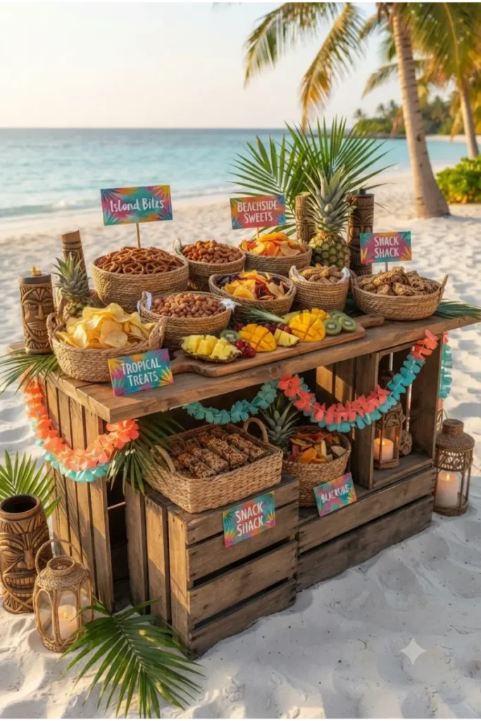 Set Up a Tropical Snack Bar
