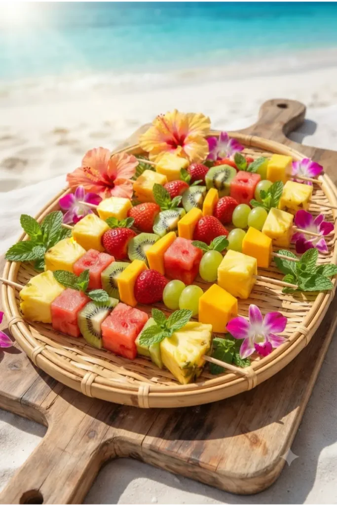 Serve Tropical Fruit Skewers