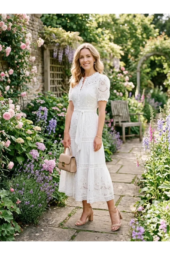 White Lace and Eyelet Dresses