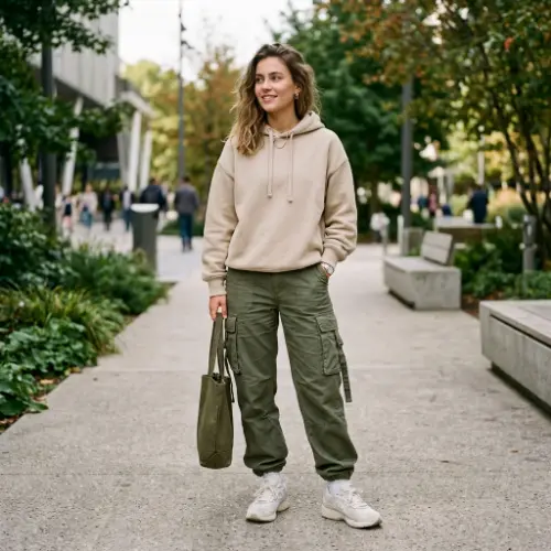 Cozy Hoodie and Cargo Pants