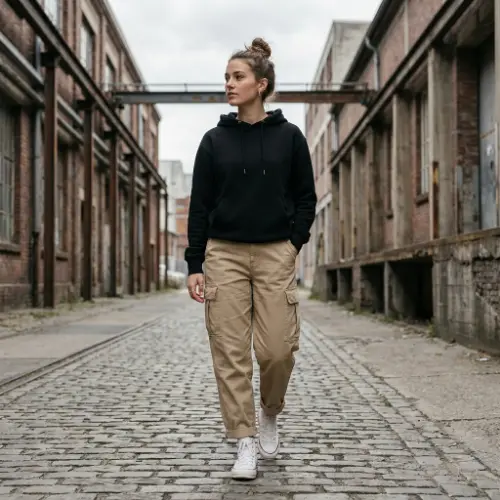 Cozy Hoodie and Cargo Pants