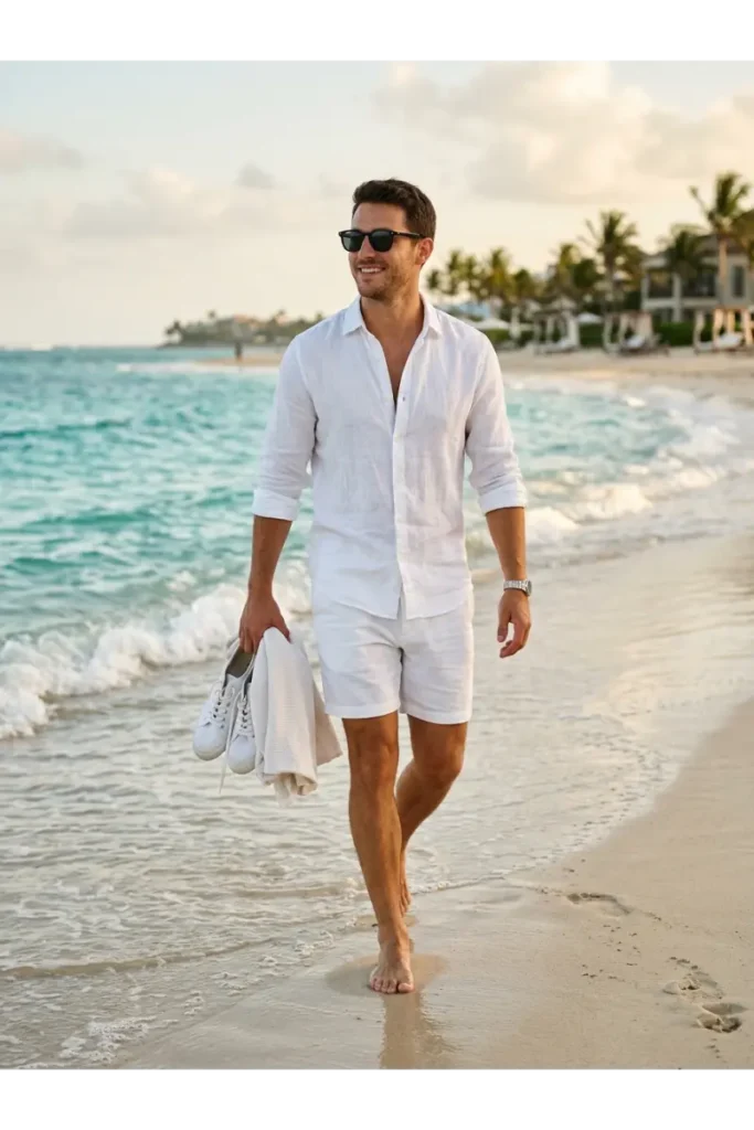 The All-White Beach Look