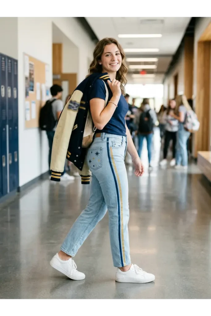 Senior Spirit Jeans and Pants: 25 Creative Ideas for Senior Year, Homecoming & School Spirit 2 Classic School Color Spirit Jeans