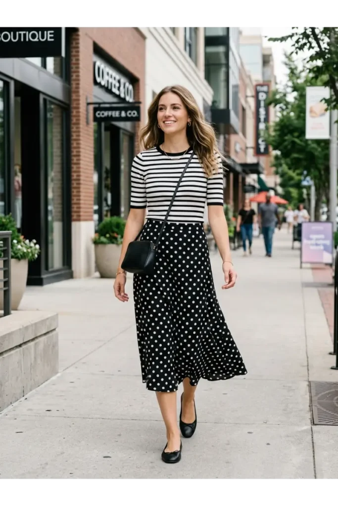 Striped Top for a Modern Pattern Mix
