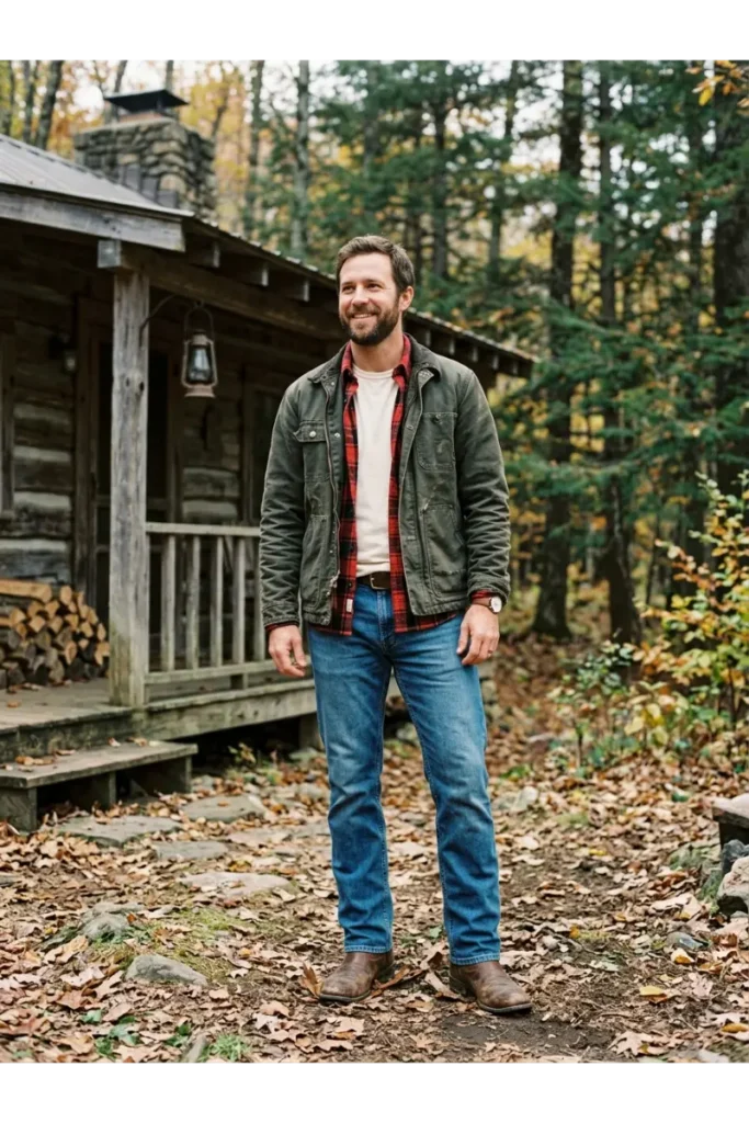 Western Outfit with a Flannel Shirt