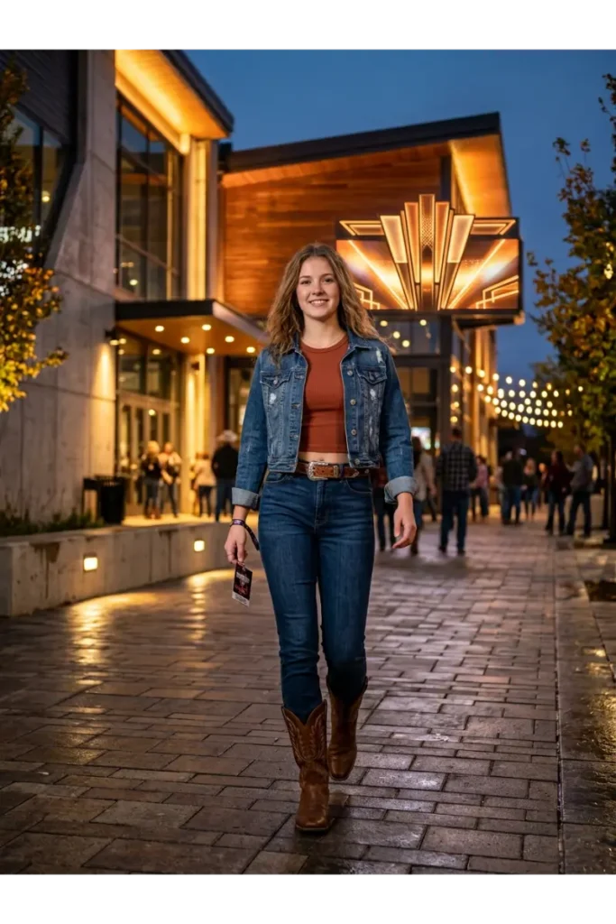 Cowboy Outfits for Women: Stylish Western Looks That Feel Modern 15 Cropped Top with High-Waisted Jeans