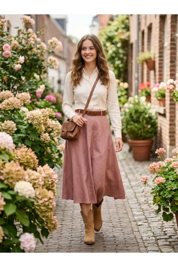 Cowboy Outfits for Women: Stylish Western Looks That Feel Modern 20 Cute Cowgirl Outfit with a Skirt