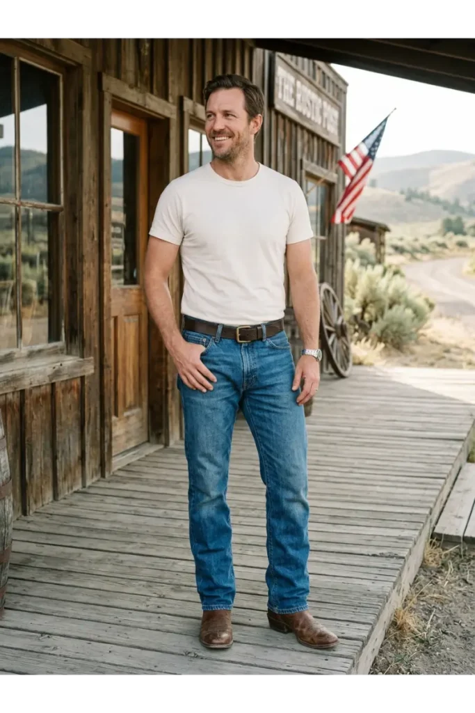 Cowboy Boots with Blue Jeans