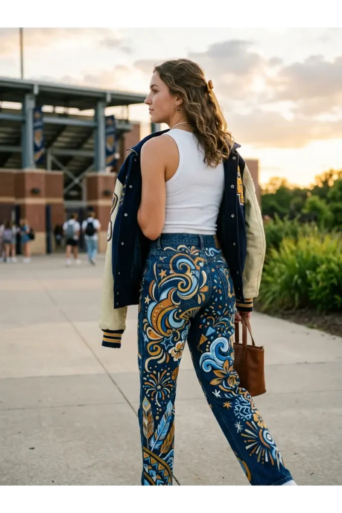 Senior Spirit Jeans and Pants: 25 Creative Ideas for Senior Year, Homecoming & School Spirit 3 Senior Painted Jeans