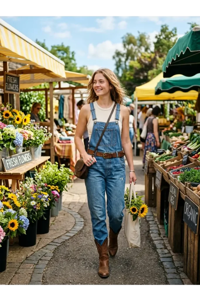 Cowboy Outfits for Women: Stylish Western Looks That Feel Modern 22 Western Outfit with Overalls