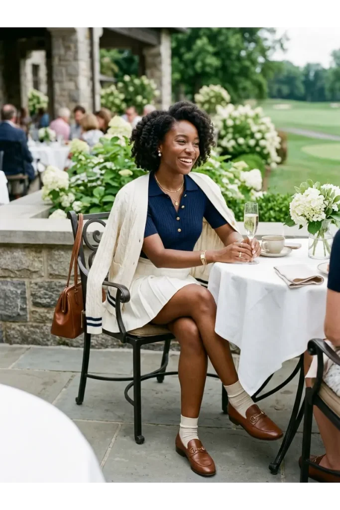 Brunch Outfit Ideas Black Women: 25 Stylish Looks for Every Vibe 24 Preppy Brunch Outfit