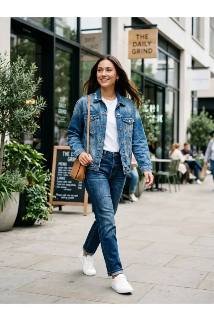 Light Washed Jeans Outfit: 12 Easy Ways to Style Them 4 Washed Blue Jeans With a Denim Jacket