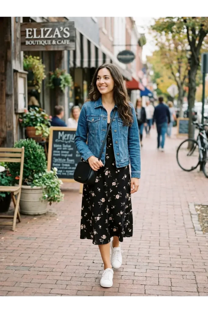 Denim Outfits for Women: 12 Stylish Looks to Wear on Repeat 5 Denim Jacket With a Dress