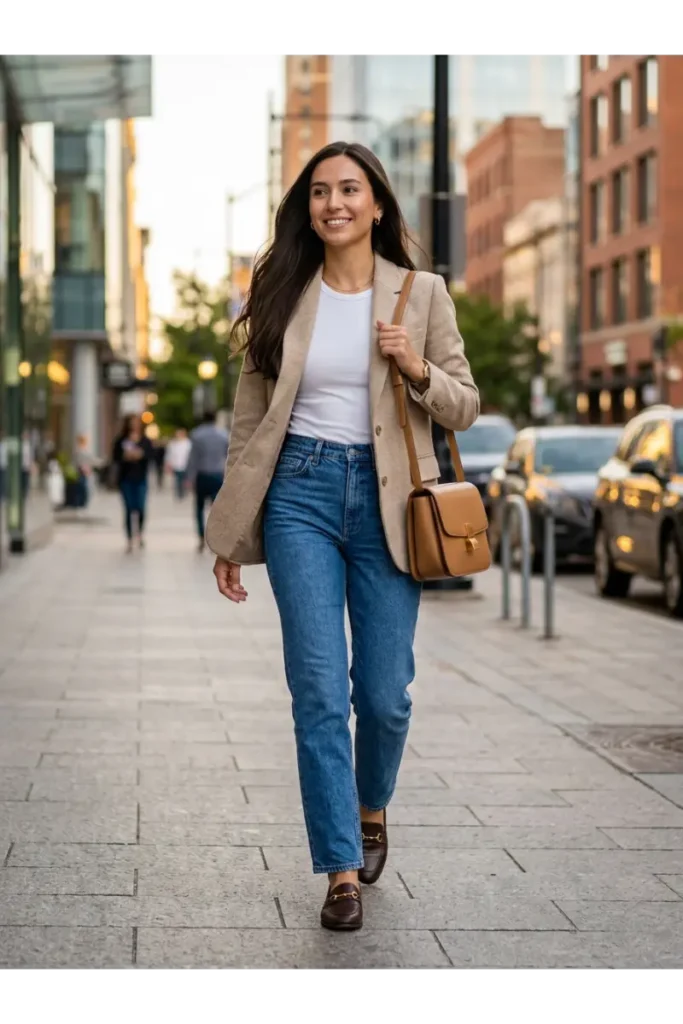  Blazer and Jeans for a Chic Minimalist Look