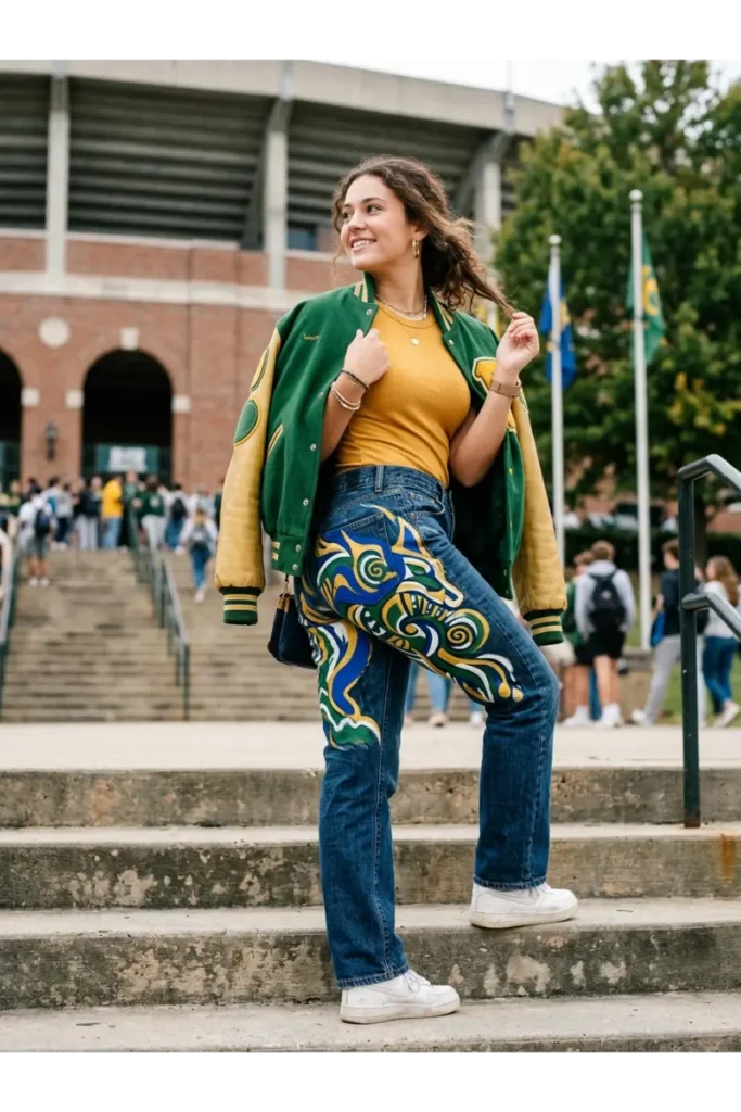 Senior Spirit Jeans and Pants: 25 Creative Ideas for Senior Year, Homecoming & School Spirit 6 School Mascot Spirit Jeans