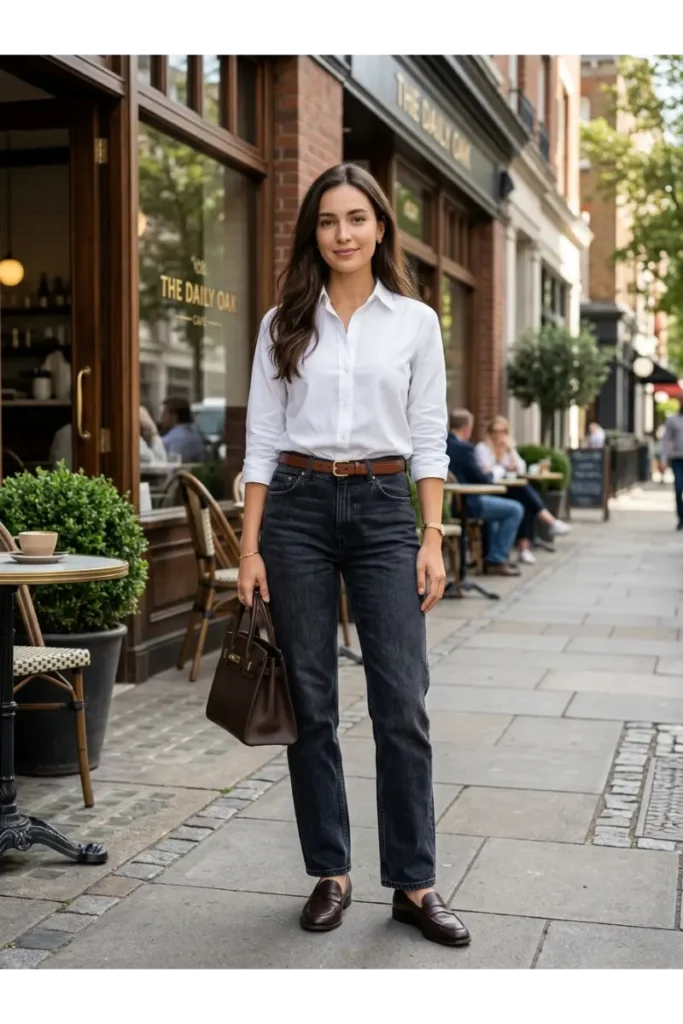 Light Washed Jeans Outfit: 12 Easy Ways to Style Them 10 Dark Washed Jeans With a Button-Down Shirt