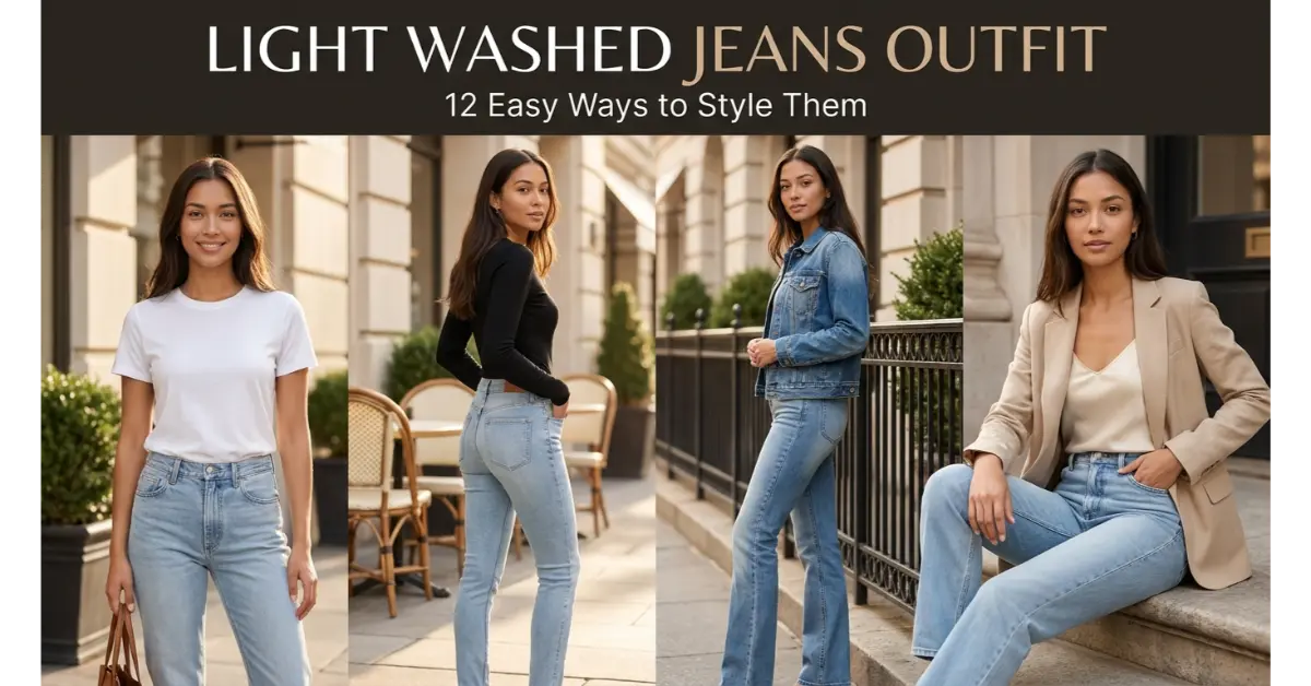 Light Washed Jeans Outfit: 12 Easy Ways to Style Them 3 light washed jeans outfit