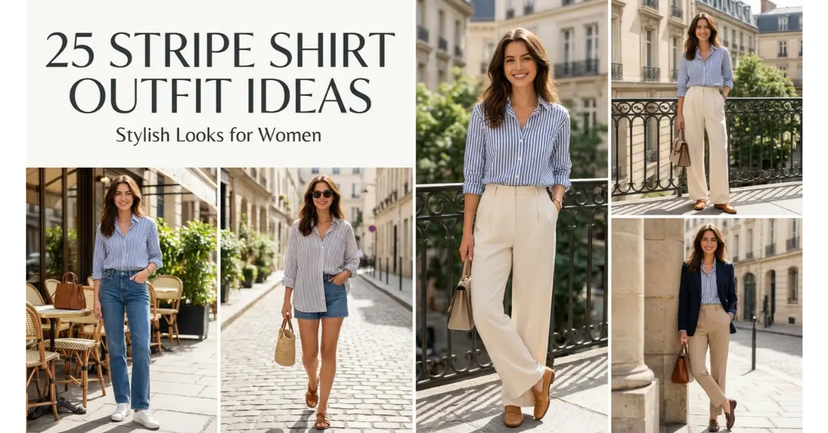 stripe shirt outfit