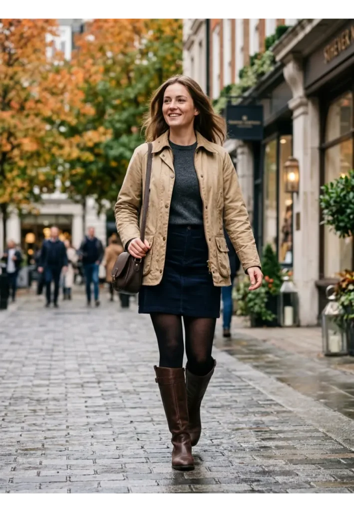 12. Barn Jacket with a Mini Skirt