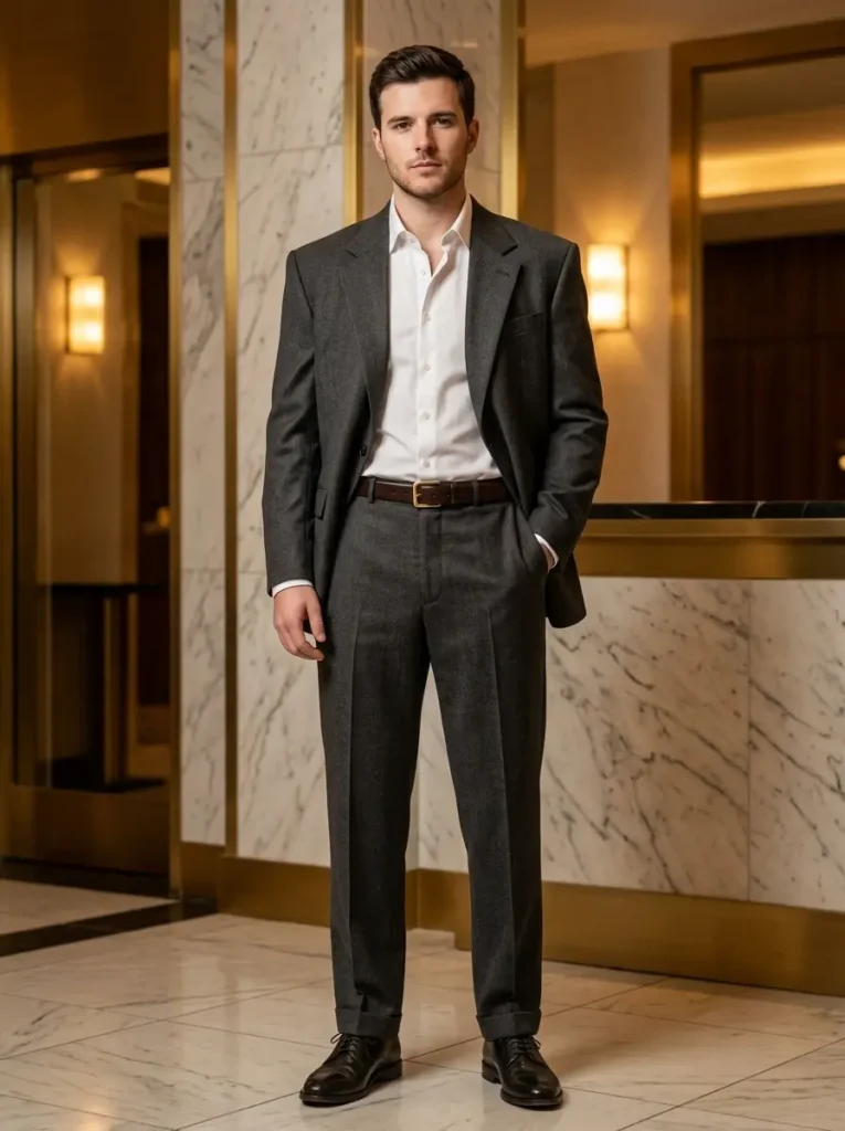 13 — Bold Suit with a Statement Belt