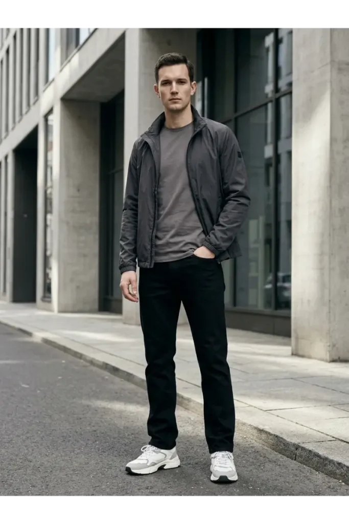 3. Dad Sneakers with Black Jeans