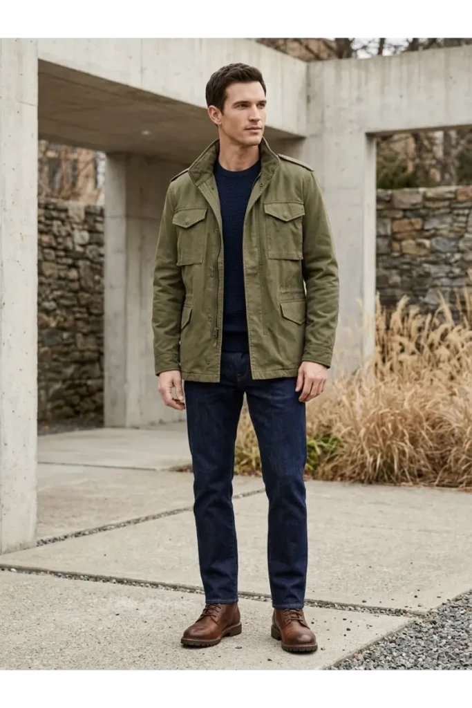 3. M 65 Field Jacket with Denim