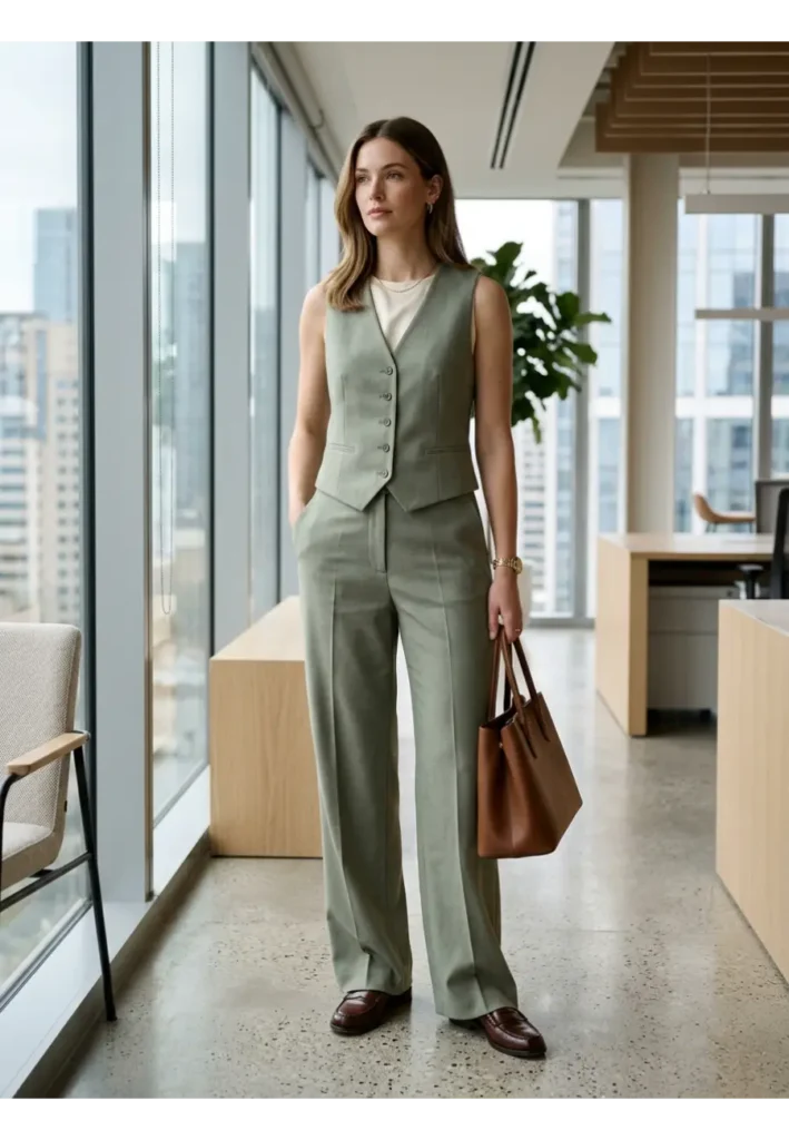 7 — Vest with Tailored Pants