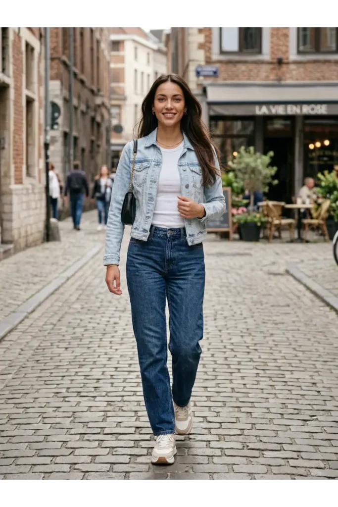 Y2K Outfits: 12 Trendy Outfit Ideas to Bring Back the 2000s 10 9. Denim-on-Denim Y2K Outfit