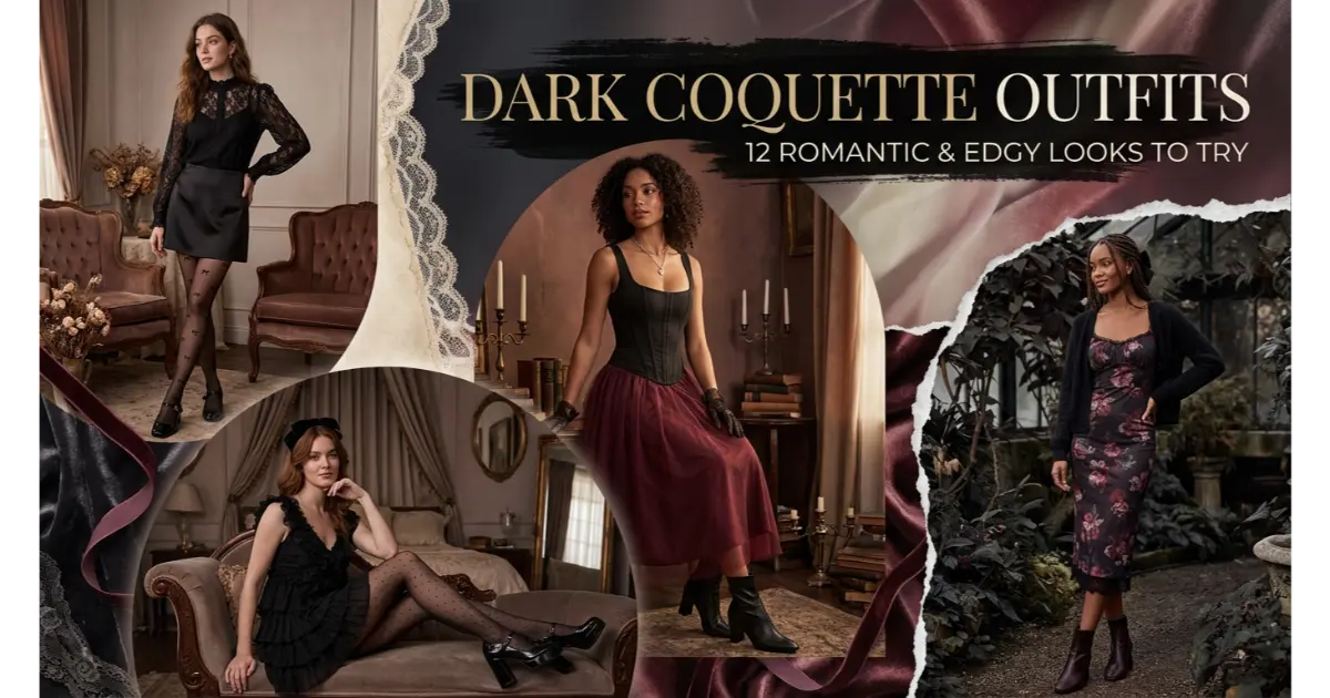Dark Coquette Outfits: 12 Romantic & Edgy Looks to Try 6 Dark Coquette Outfits: 12 Romantic & Edgy Looks to Try